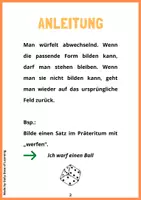 Vorschau - Arbeitsblätter - Präteritum Spiel - Spielerisch das Präteritum lernen + BONUS-Arbeitsblätter - Seite 2