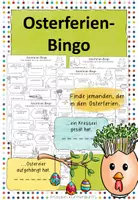 Vorschau - Arbeitsblätter - Osterferien-Bingo - Deckblatt
