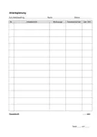 Vorschau - Arbeitsblätter - Vordruck für eine technische Arbeitsplanung - Deckblatt