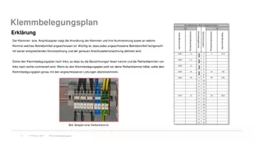 Vorschau - Arbeitsblätter - Klemmenbelegungsplan: Praktische Übungsaufgabe - Seite 1