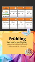 Vorschau - Arbeitsblätter - Lernwörter-Flipflap zum Thema Frühling - Deckblatt