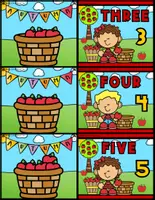 Vista previa - Hojas de trabajo - I CAN COUNT Fall Time How Many Apples - página 2