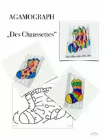 Aperçu - Feuilles d'exercices - AGAMOGRAPHE „DES CHAUSSETTES“ (illusion d‘optique) - colorier & plier #WorldDownSyndromDay #InclusionMeans - Page 1