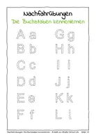Vorschau - Arbeitsblätter - Schwungübungen/ Nachfahrübungen ABC zum Schulanfang: Die Buchstaben kennenlernen - Deckblatt