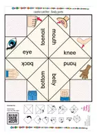 Vista previa - Juegos / Gamificación - body parts cootie catcher game English / Inglés - página 2