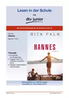 Vorschau - Stundenentwürfe - Unterrichtsmaterial zu ›Hannes‹ von Rita Falk - Deckblatt