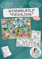 Vorschau - Spiele - Wimmelbild Suchbild Bildkarte "Frühling" - Deckblatt