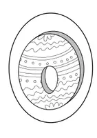 Vorschau - Mal- und Bastelvorlagen - "Frohe Ostern" Eiergirlande (mit Schattierung) - Seite 3