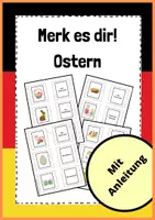 Vorschau - Spiele - Merk es dir - Ostern - spielerisch Deutsch lernen (auch als Wortkarten/Vokabelkarten nutzbar) - Deckblatt