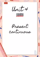 Vista previa - Refuerzo / NEE / Materiales de apoyo - Present continuous - Portada