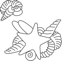Aperçu - Matériel pour travaux manuels / dessin - Coloriage Etoile de mer - Page de couverture
