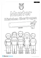 Vorschau - Arbeitsblätter - Vorschule: Muster übertragen mit Kästchen (5 Übungen) - Seite 1