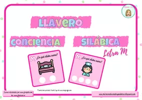 Vista previa - Juegos / Gamificación - LLAVERO CONCIENCIA SILÁBICA LETRA M - página 1