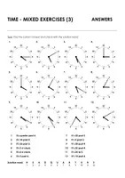 Aperçu - Feuilles d'exercices - TIME - MIXED EXERCISES (3) pour l'enseignement de l'anglais - Page 3