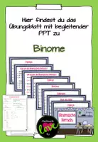 Vorschau - Arbeitsblätter - die binomischen Formeln - Deckblatt