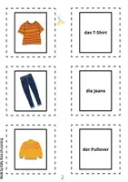 Vorschau - Arbeitsblätter - Merk es dir - Kleidung + BONUS Arbeitsblätter (auch als Wortkarten/Vokabelkarten nutzbar) - Seite 2