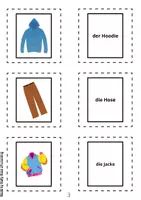 Vorschau - Arbeitsblätter - Merk es dir - Kleidung + BONUS Arbeitsblätter (auch als Wortkarten/Vokabelkarten nutzbar) - Seite 3