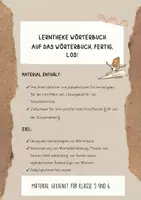 Vorschau - Arbeitsblätter - Lerntheke Wörterbuch - Auf das Wörterbuch, fertig, los! - Deutsch - Deckblatt