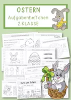 Vorschau - Arbeitsblätter - Osterheftchen 2. Klasse - Ostern - Deckblatt