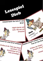 Vorschau - Spiele - Textverständnis - Lesespiel (Dieb) - Deckblatt