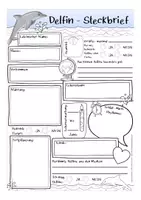 Aperçu - Apprentissages en autonomie - DELFIN Steckbrief deutsch / allemand Biologie / bilingualer Unterricht - Page 1