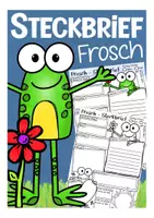 Aperçu - Apprentissages en autonomie - FROSCH Steckbrief deutsch / allemand Biologie / bilingualer Unterricht - Page de couverture