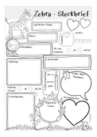 Aperçu - Apprentissages en autonomie - ZEBRA Steckbrief deutsch / allemand Biologie / bilingualer Unterricht - Page 2