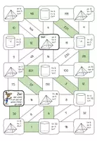 Vorschau - Arbeitsblätter - Labyrinthspiel Zylinder und Pyramide - Seite 1