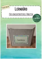 Vorschau - Mal- und Bastelvorlagen - Lernbüro - Aushang - Deckblatt