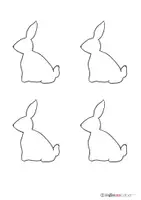 Vorschau - Mal- und Bastelvorlagen - Kunst: Girlande Ostern - Osterhasen - Seite 2