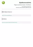 Vorschau - Aufgabenkarten - Flaggen verschiedener Staaten - Karteikarten - Seite 2
