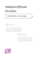 Vorschau - Arbeitsblätter - Halbschriftliche Division AB - Seite 1