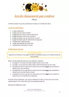 Aperçu - Apprentissages en autonomie - Jeu de classement par couleur - Fleurs - Page 1