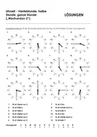 Aperçu - Feuilles d'exercices - Uhrzeit viertel halb ganz 5 pour les cours d'allemand - Page 3
