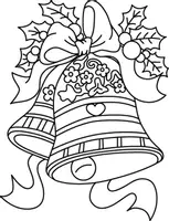 Aperçu - Matériel pour travaux manuels / dessin - Coloriages Cloches Noël - Page de couverture