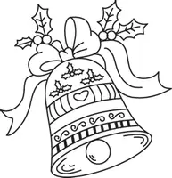 Aperçu - Matériel pour travaux manuels / dessin - Coloriages Cloches Noël - Page 1