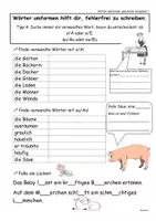 Vorschau - Arbeitsblätter - Verschiedene Übungen zur Wortumformung - Deckblatt