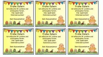 Vorschau - Anderer Materialtyp - Classroom management Grußkärtchen Ostern 2022 - Seite 2