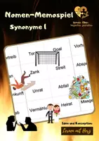 Vorschau - Stationenlernen - Nomenmemospiel Synonyme 1 (Wortschatz) - Deckblatt