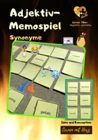 Vorschau - Stationenlernen - Adjektiv-Memospiel Synonyme (Wortschatz) - Deckblatt