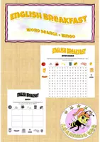 Vorschau - Spiele - English breakfast - word search and bingo game - Deckblatt