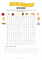 Vorschau - Spiele - English breakfast - word search and bingo game - Seite 1