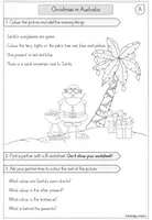 Vorschau - Arbeitsblätter - Information gap activity - Christmas in Australia - Seite 1