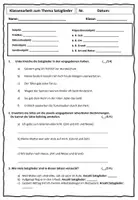 Vorschau - Test - Klassenarbeit/ Test zum Thema Satzglieder - Seite 1