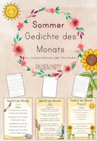 Vorschau - Arbeitsblätter - Gedichte des Monats - Sommersammlung - Deckblatt