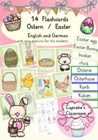 Vista previa - Refuerzo / NEE / Materiales de apoyo - Inglés y Aléman - tarjetas con imagénes - pascua - Flashcards English: Easter - Deutsch: Ostern - Portada