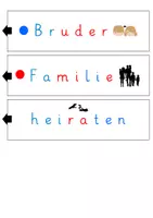 Vorschau - Arbeitsblätter - Leseschieber plus Lesekarten (Wortschatz Familie) - Seite 2