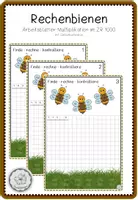 Vorschau - Arbeitsblätter - Rechenbienen ZR1000 Arbeitsblätter: schriftliche Multiplikation - Deckblatt