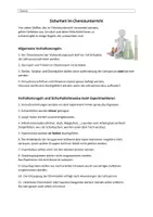 Vorschau - Merkblätter - Arbeitsblatt: Sicherheit im Chemieunterricht - Deckblatt