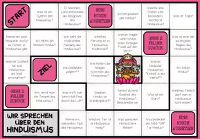 Vorschau - Arbeitsblätter - DER HINDUISMUS - Plauderbrettspiel - Seite 1